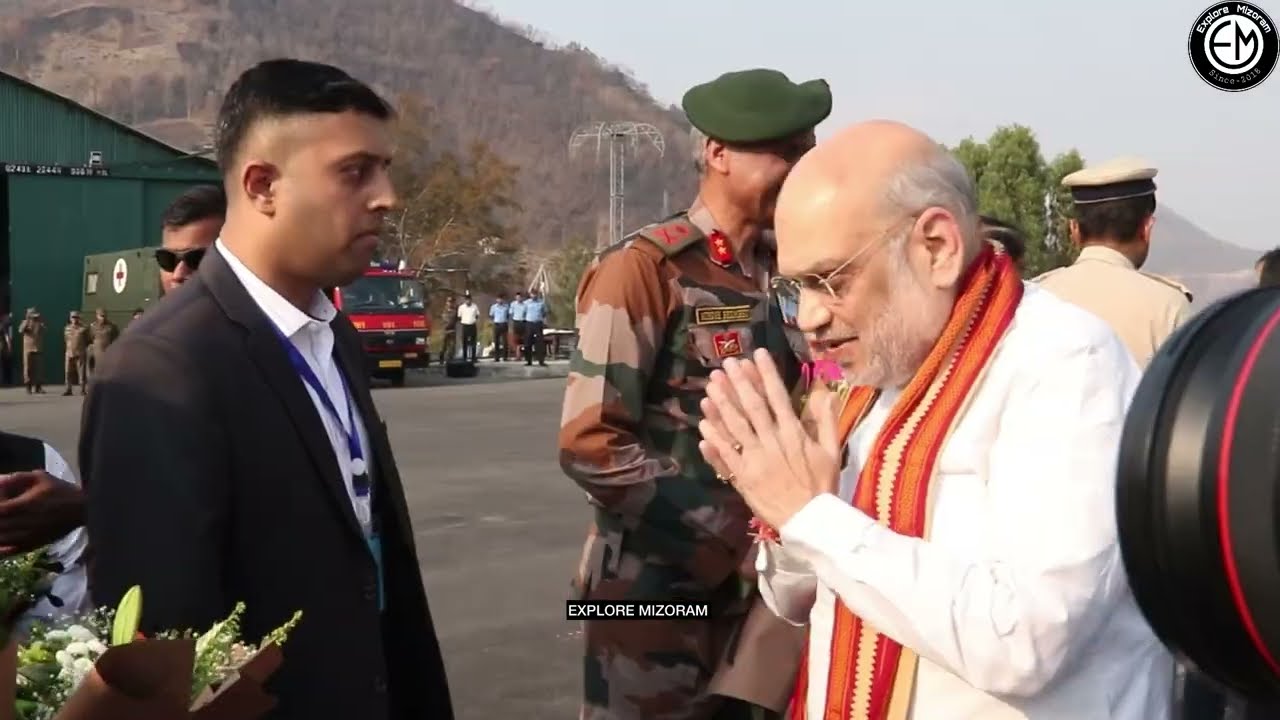 Union Home Minister Amit Shah in Aizawl | Transfer of Assam Rifles Land to Mizoram Govt. |