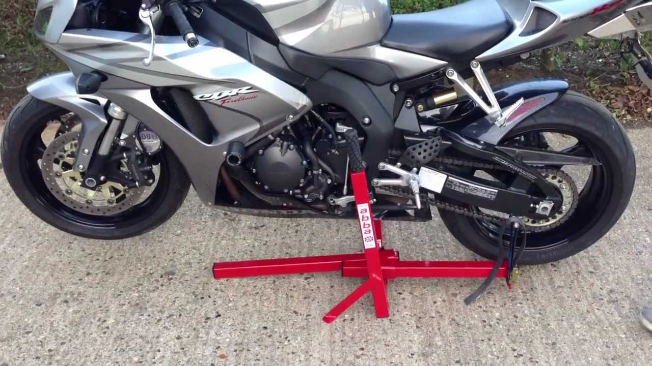 Abba Superbike Stand Front Lift Arm Demonstration