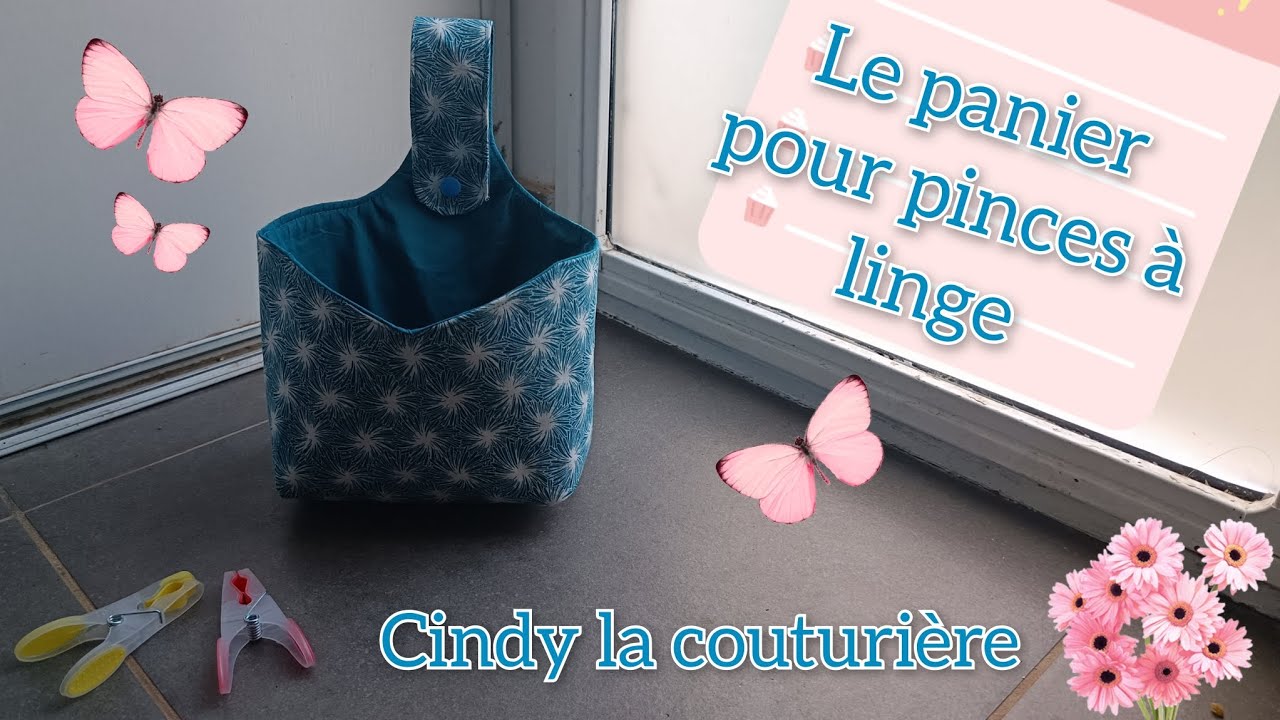 #diy #tuto #couture : Le panier pour pinces à linge ~ #cindylacouturiere