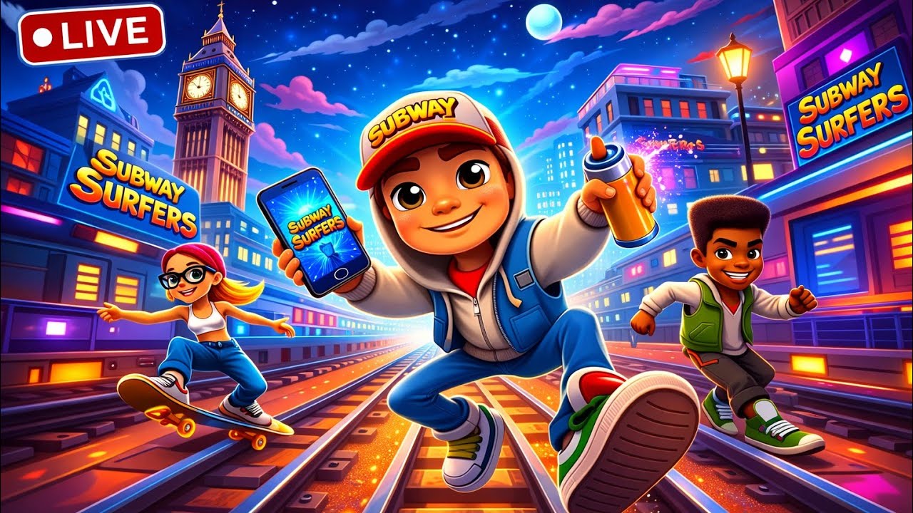 SUBWAY SURFERS LIVE 🔴 | High Score Challenge 😱 | Non Stop Run Gameplay