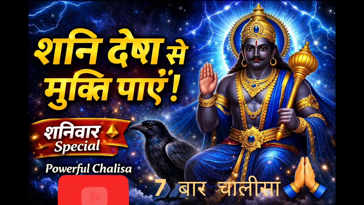 शनि देव चालीसा | शनि दोष से मुक्ति पाएँ | शनिवार Special कष्ट कटेंगे, भाग्य बदलेगा