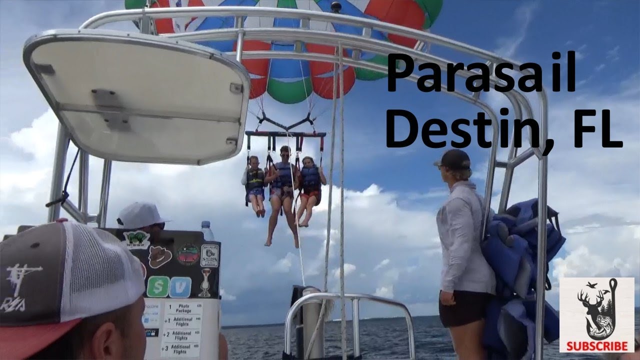 Parasailing in Destin Florida with Outdoor Neighbors