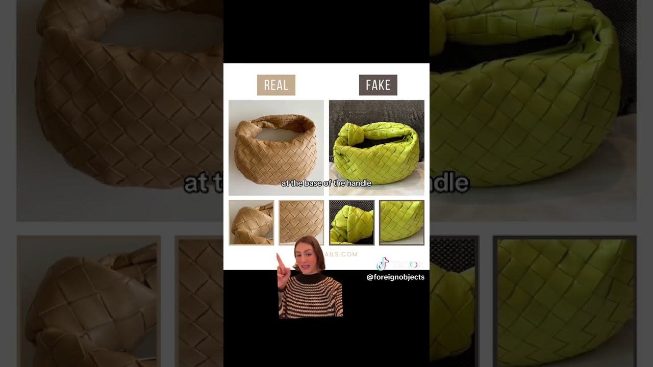 Сможете ли вы отличить настоящую сумку Bottega от подделки? #подержанныесумки #дизайнерскиесумки