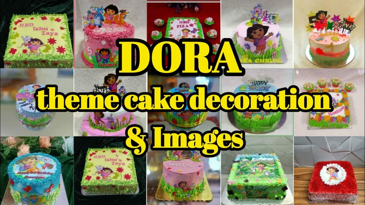 വളരെ എളുപ്പത്തിൽ ഒരു ഡോറ തീം കേക്ക്  Simple Dora theme cake decoration & Images/ISHAL BAKES