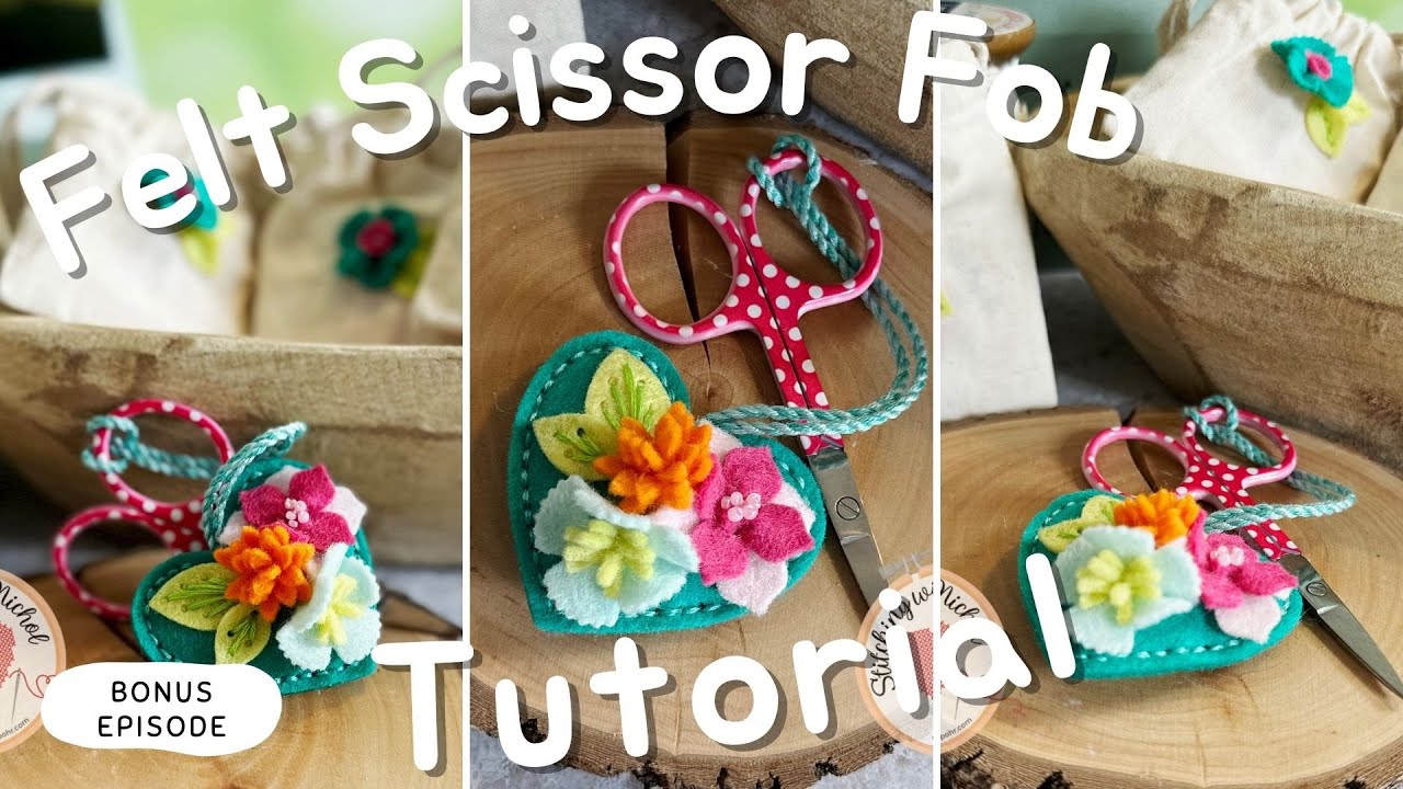 FELT STITCHING Scissor Fobs (FLOSSTUBE Extra)