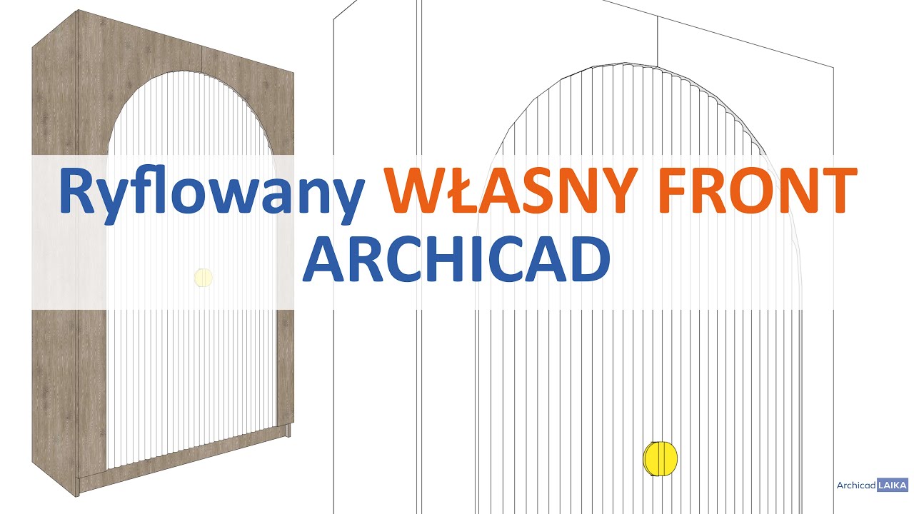 Jak zrobić front ryflowany w Archicadzie?