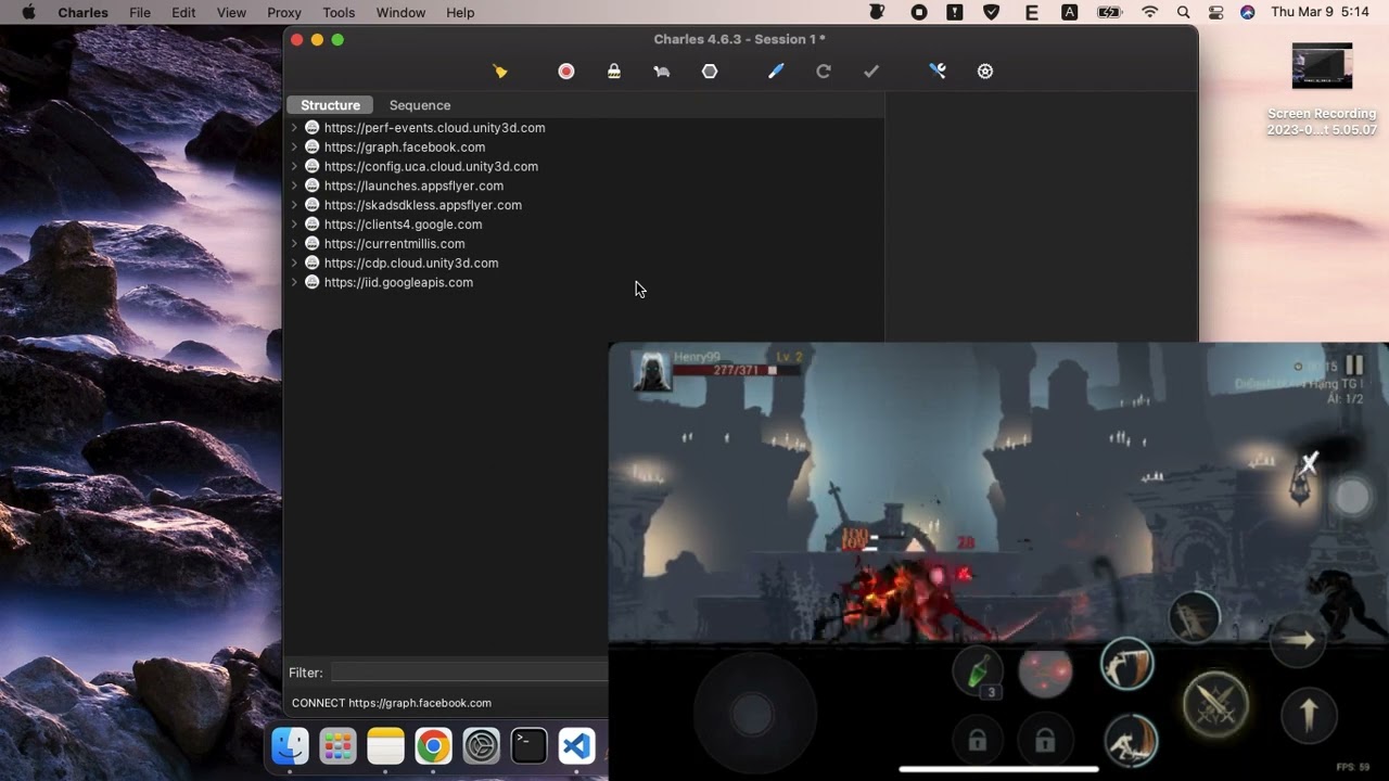 Shadow Hunter iOS OPAL, Gold hack using Charles proxy
