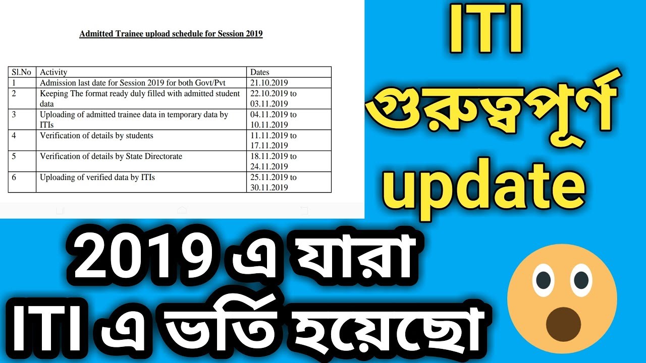 ITI 2019 first year big update ||
