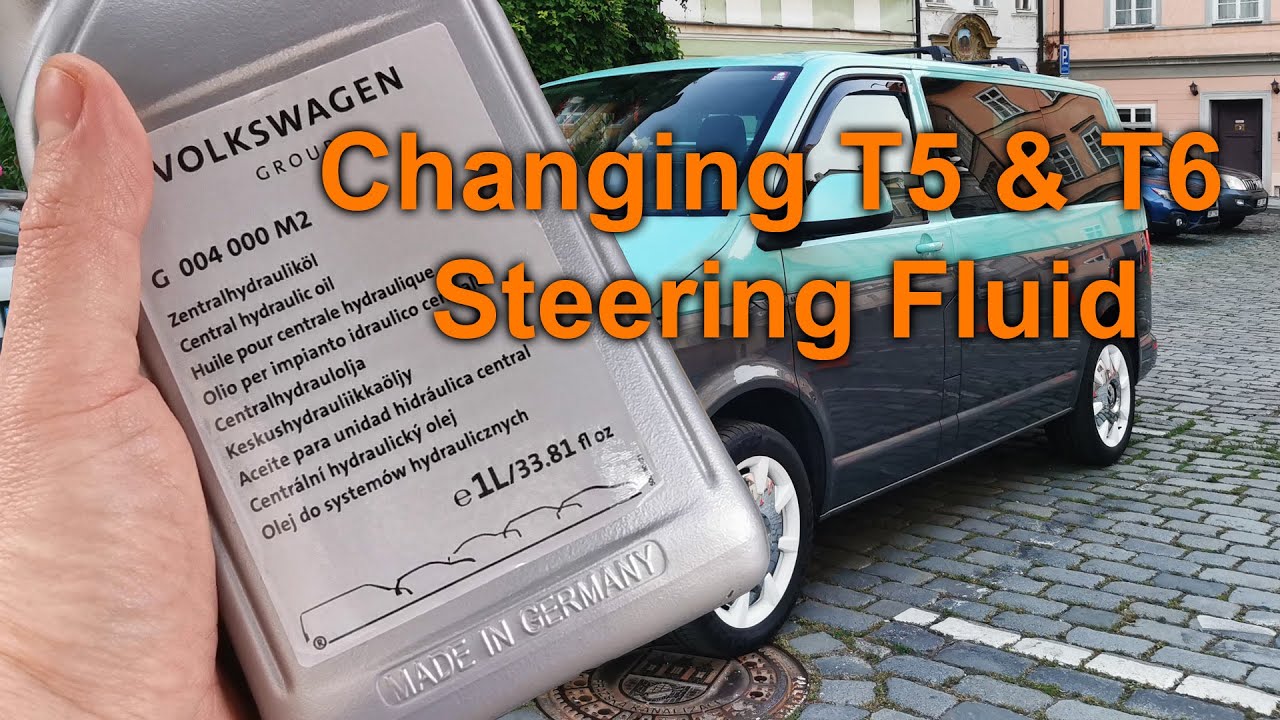 Changing steering fluid on VW T6 &T5 (hydraulics)