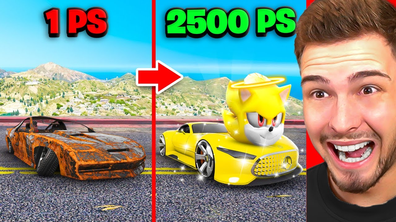 1 PS AUTO zu 2500 PS AUTO upgraden in GTA 5!