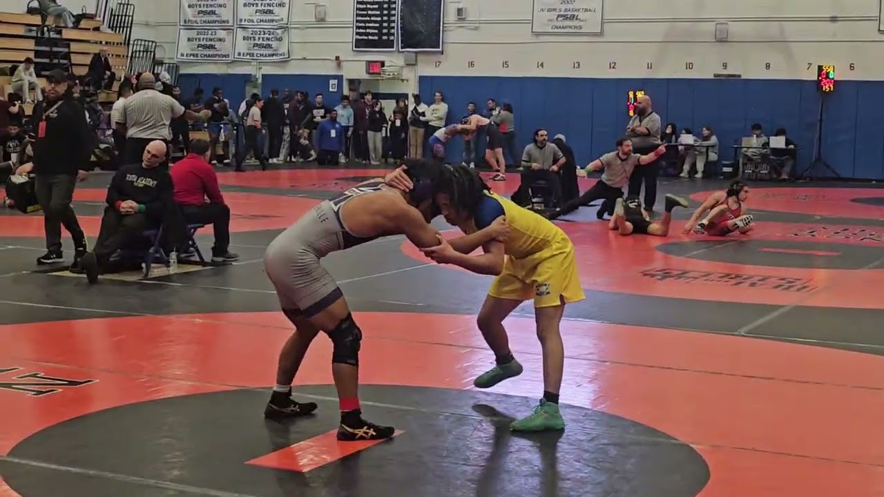 Aiden's match vs. Mount St. Michael wrestler at Donald Douglas Memorial Tournament (1/18/2026) 