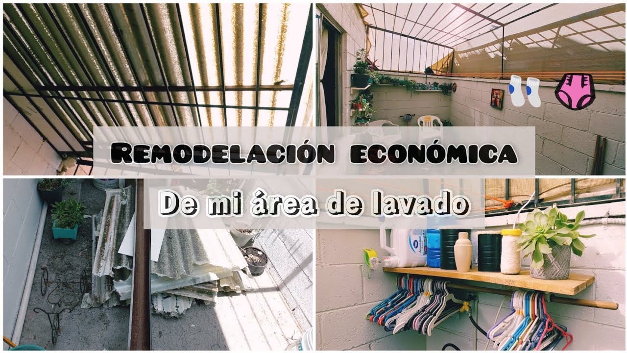 Remodelando mi ÁREA DE LAVADO con POQUITO DINERO 💰👌🏻✨️