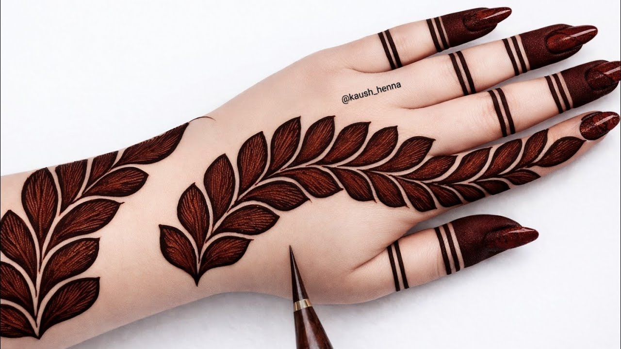Beutiful easy back hand mehndi design| simple mehndi design| mehandi ka design | mehndi design|Henna