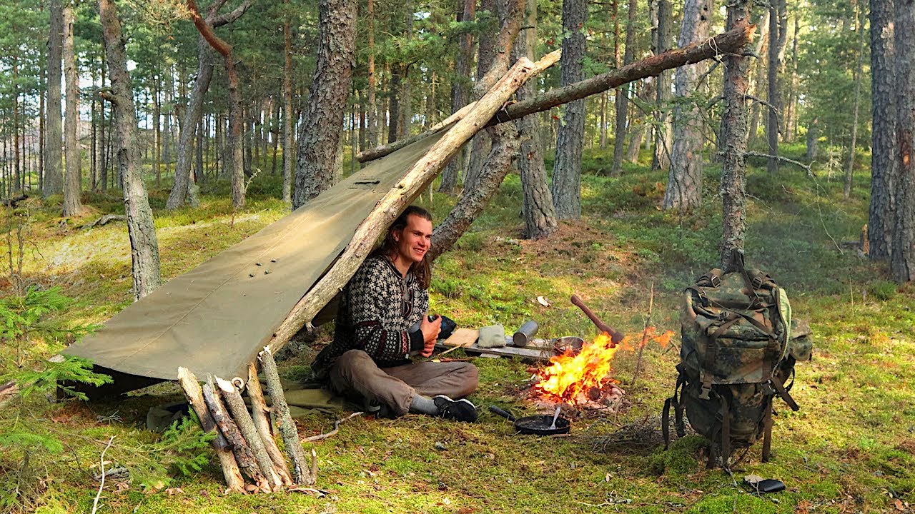 I found the most relaxing island camp! Survival Camping in the Nordic Sea