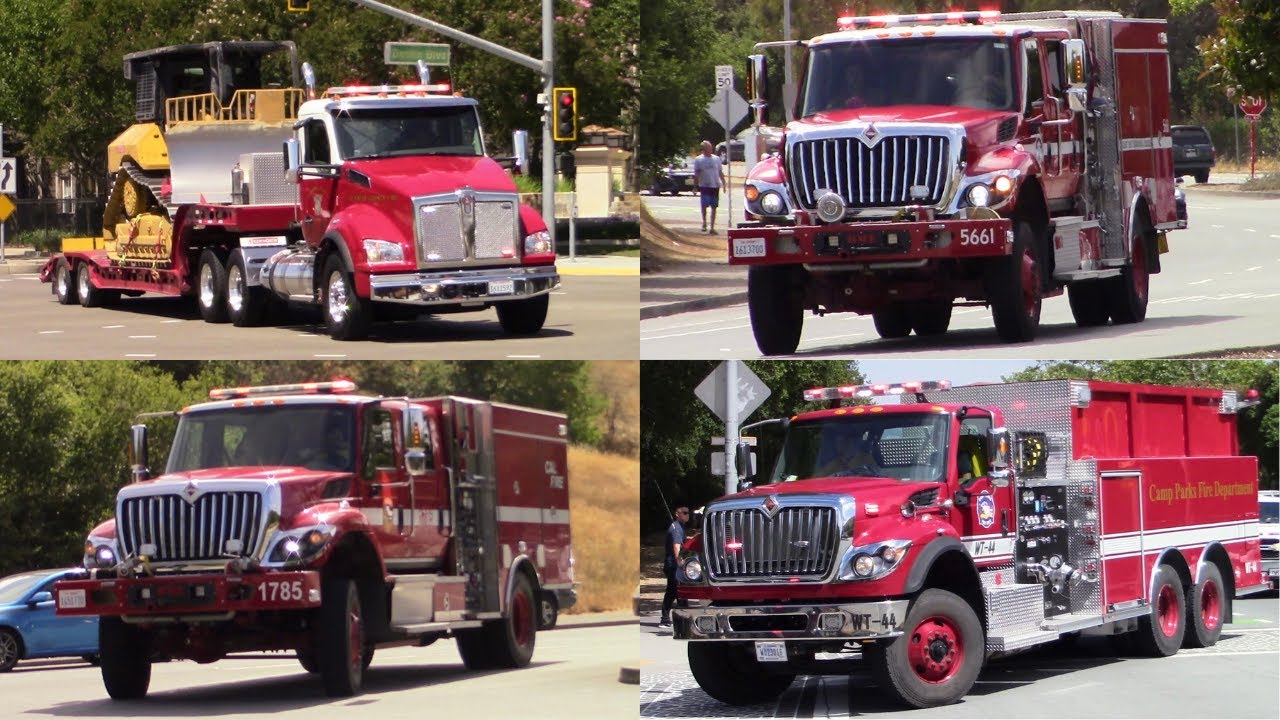 TONS of Fire Trucks, Water Tenders and Dozers Respond to a Large Brush Fire at Lake Chabot!