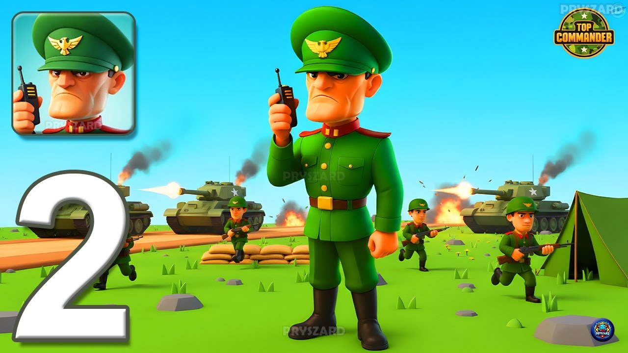 Top Commander - Gameplay Walkthrough Part 2 - Lead Army To Victory (iOS, Android)