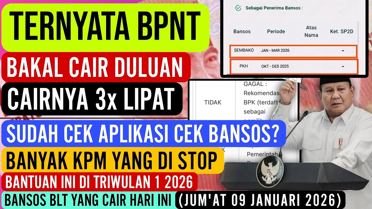 TERNYATA BPNT CAIR DULUAN ☑ CAIR 3x LIPAT &bull; SUDAH CEK DI CEKBANSOS KPM BANYAK YG DI STOP BANSOSNYA🔻