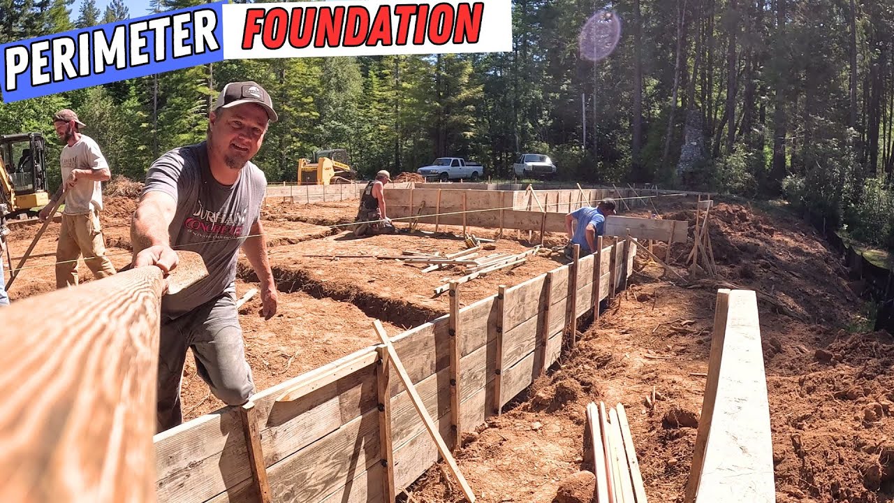 Concrete stem wall foundation setup and pour!