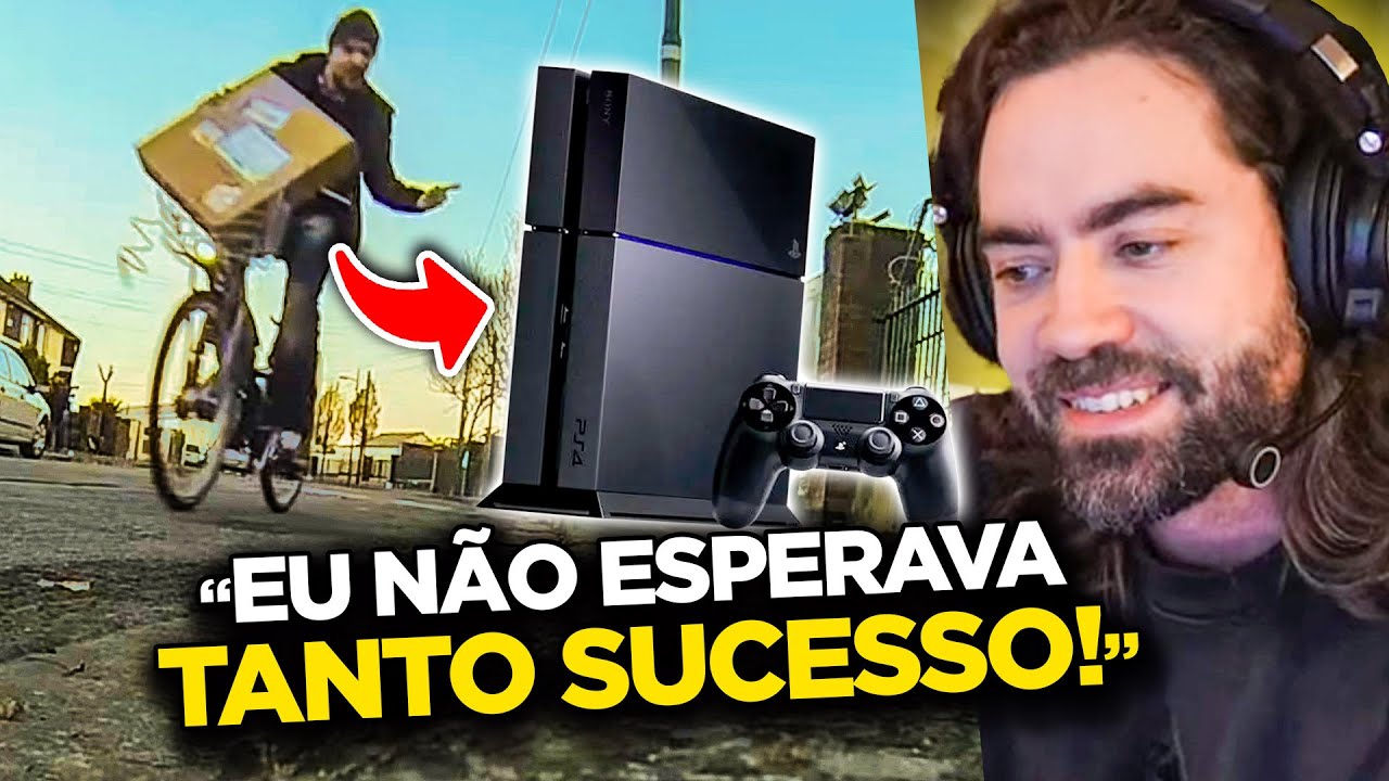 Funky reage ao seu CLÁSSICO vídeo buscando o PS4 de BIKE! 🚲