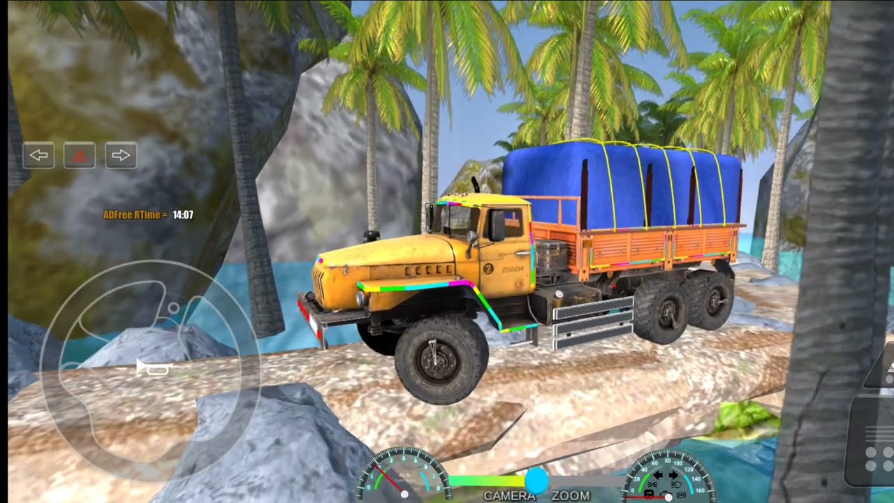 Drive and parking in the palms