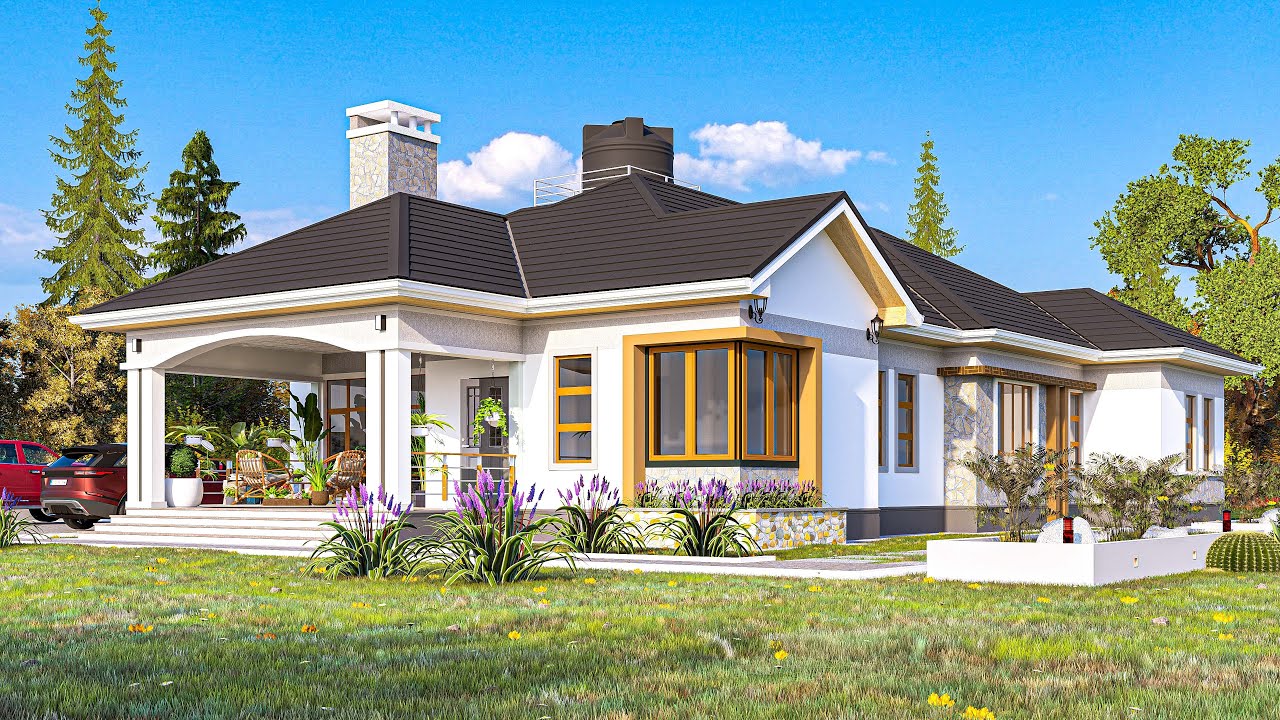 Lovely 3 Bedroom House Designs | House plans [ With Floor Plan ] Home Tour & Layout