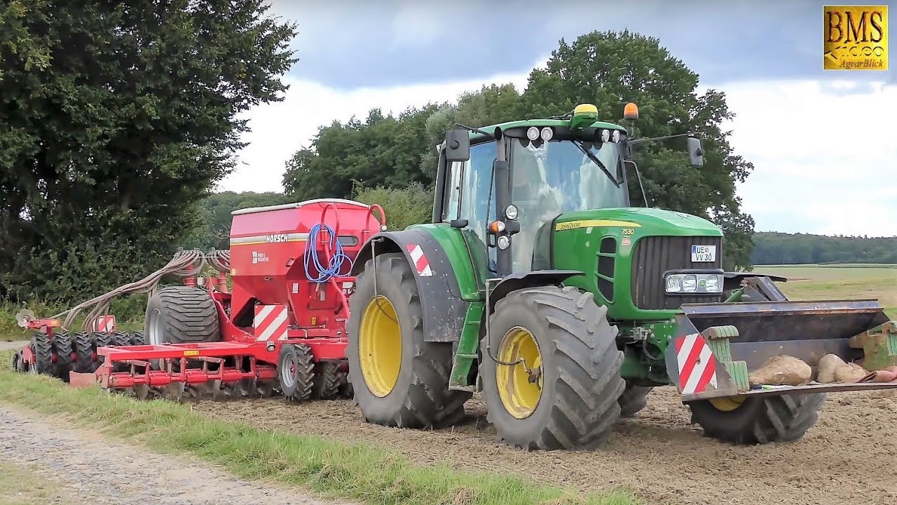 Raps drillen -John Deere 7530 / Horsch Pronto 6 AS -Precision Farming/germans farmer sow rapeseed