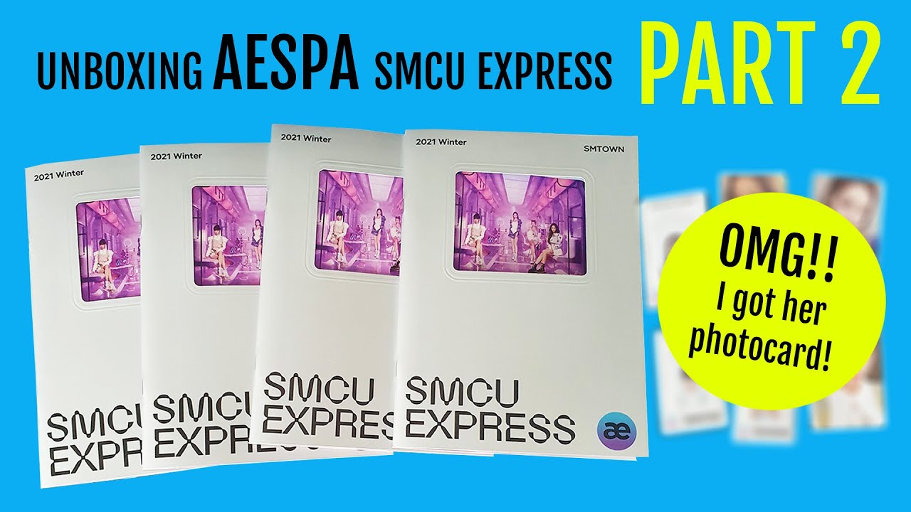 Unboxing aespa SMCU Express Part 2 ㅣ I got the expensive photocard!