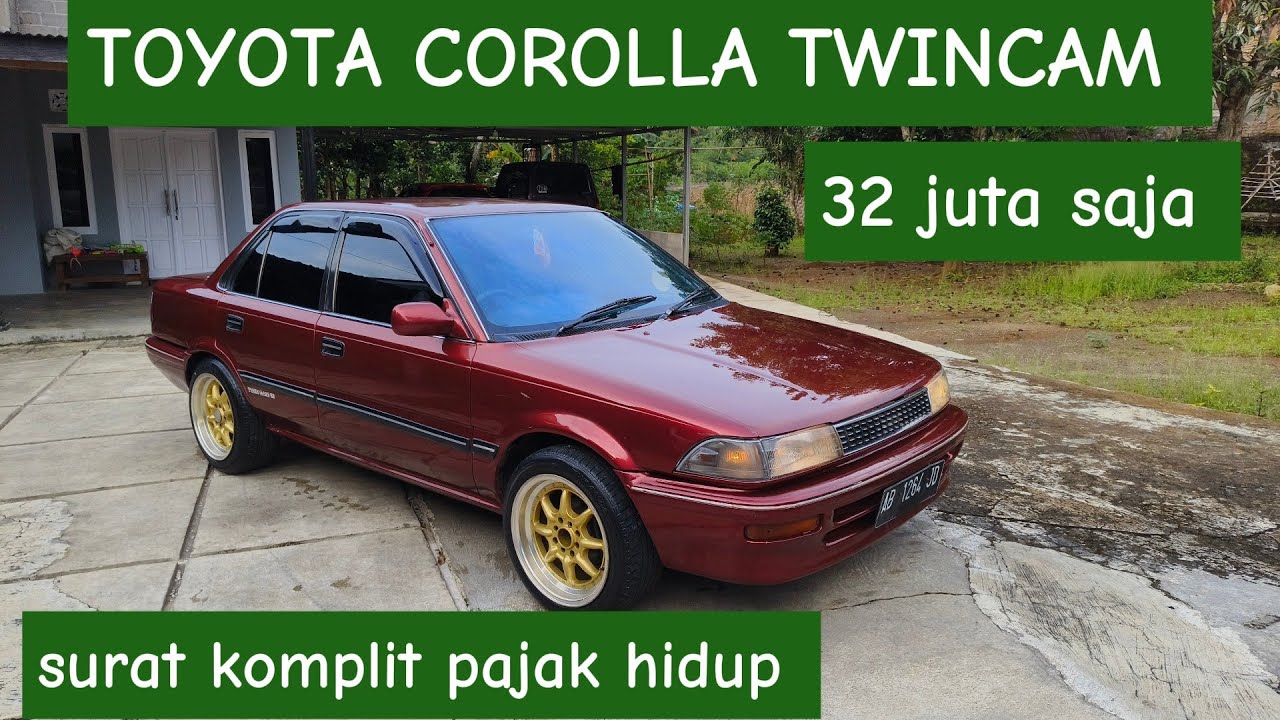 MOTUBA TOYOTA COROLLA TWINCAM TAHUN 1990 32 JUTA SAJA    25 Februari 2026