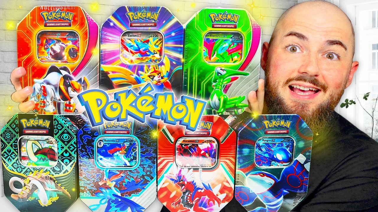 Ich öffne ALLE Pokémon Tin Boxen!