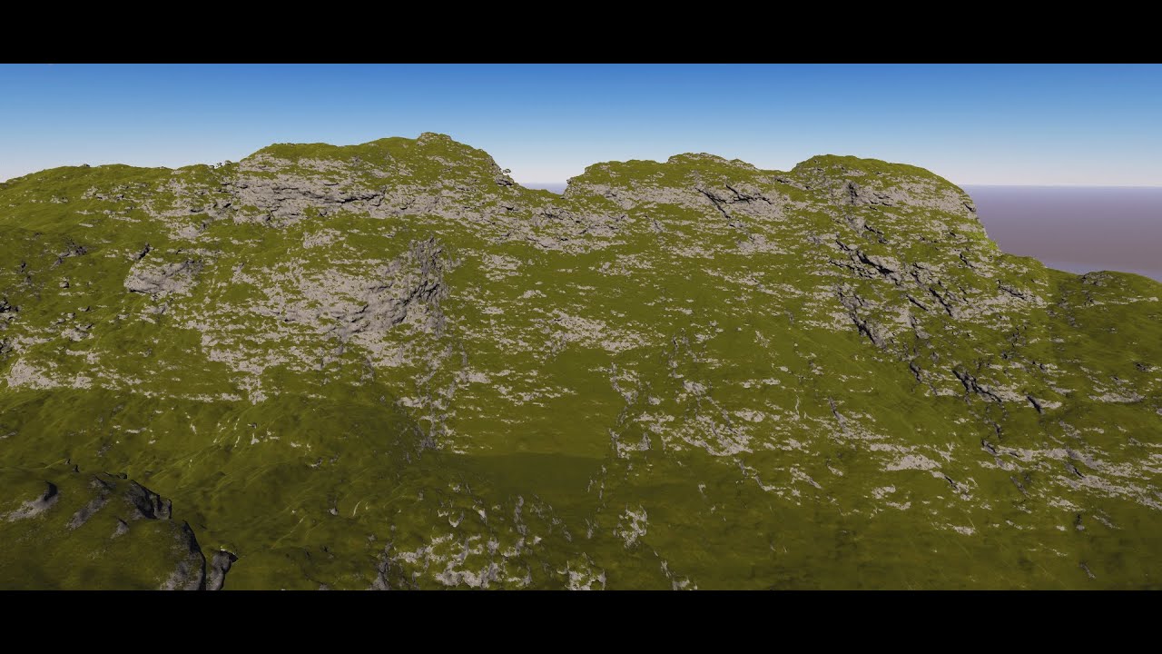 Terrain generation using SDF based Fractional Brownian Motion