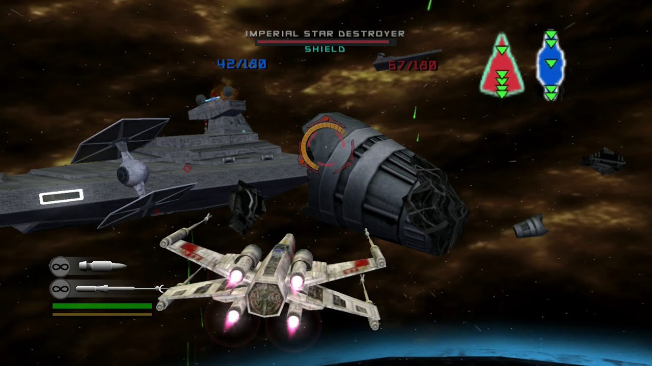 Star Wars Battlefront 2 - Galactic Conquest - Rebellion - Space Battle Above Naboo.