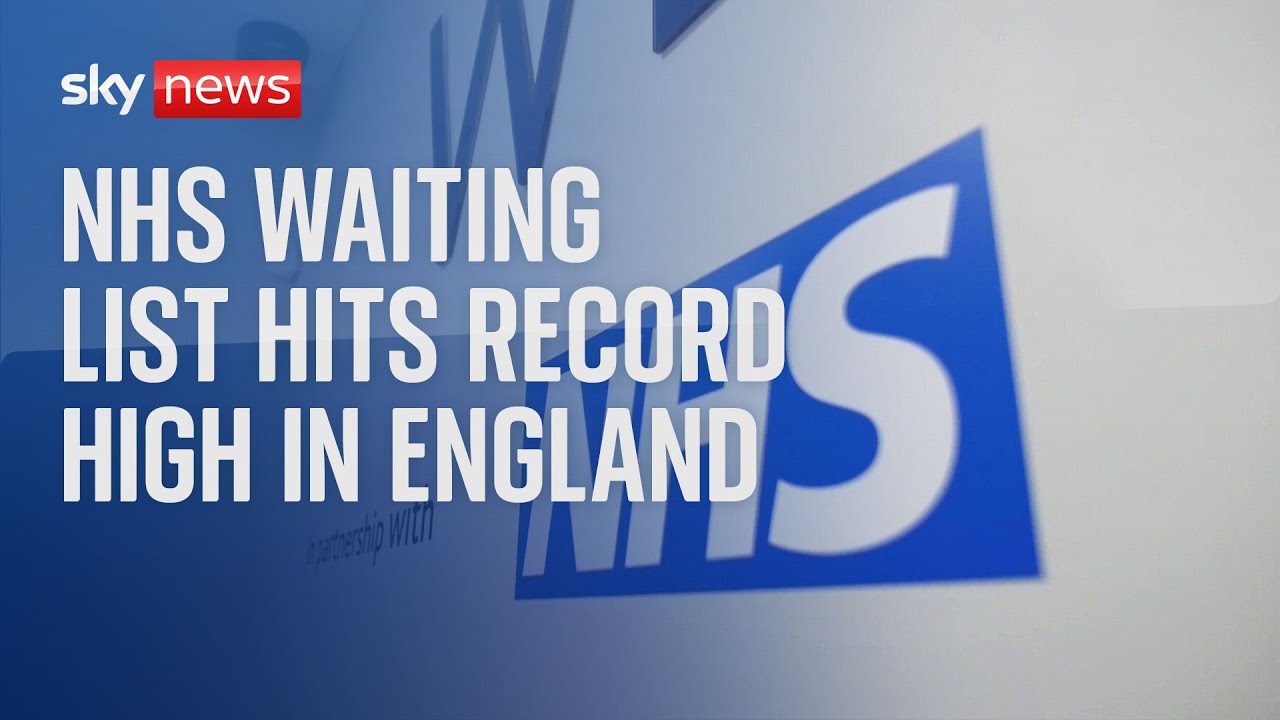 NHS data: Waiting list hits record high of 7.6 million in England