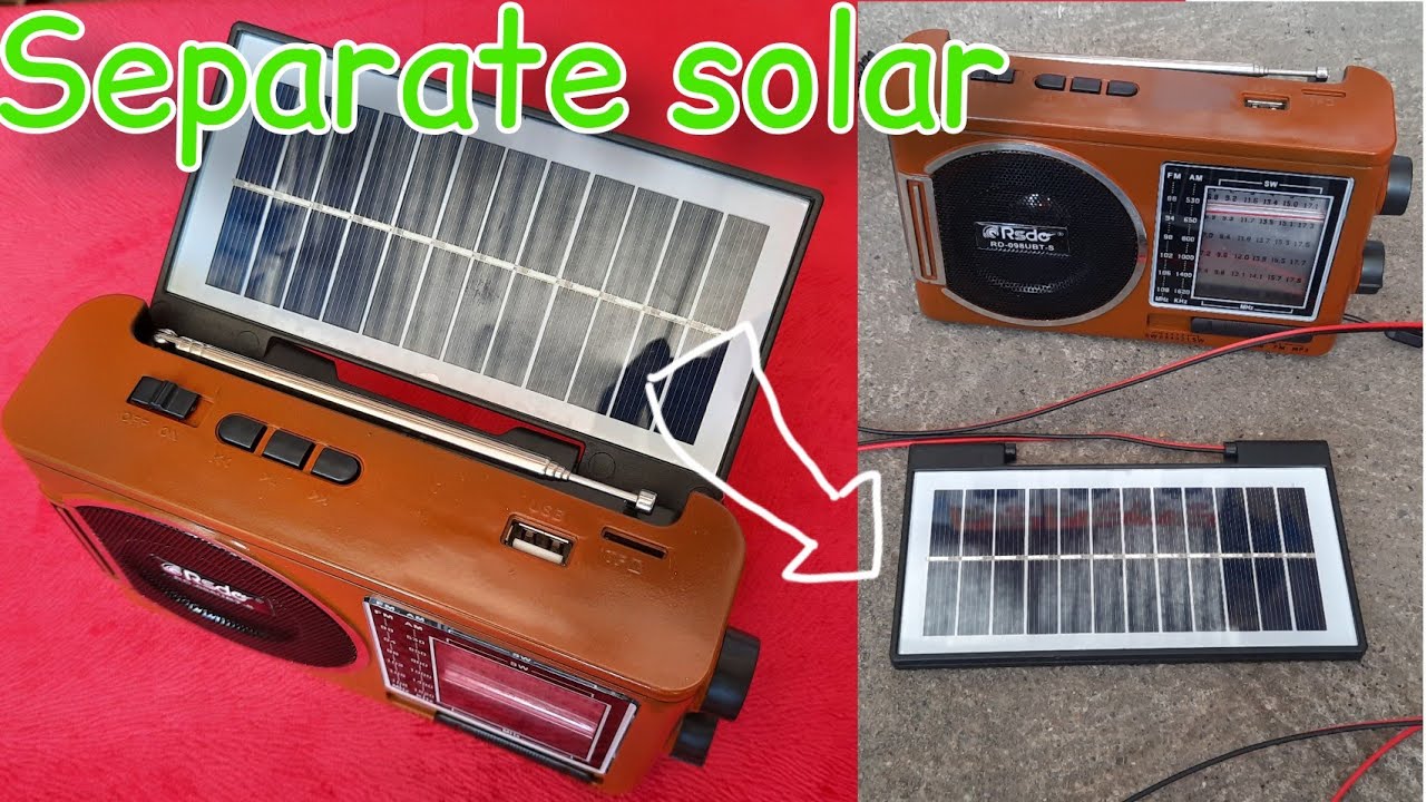 solar radio unboxing and separate solar