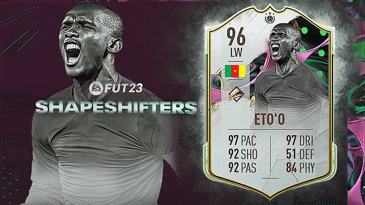 FIFA 23: 96 SHAPESHIFTERS ICON SAMUEL ETO'O REVIEW - END GAME CARD - FIFA 23 ULTIMATE TEAM