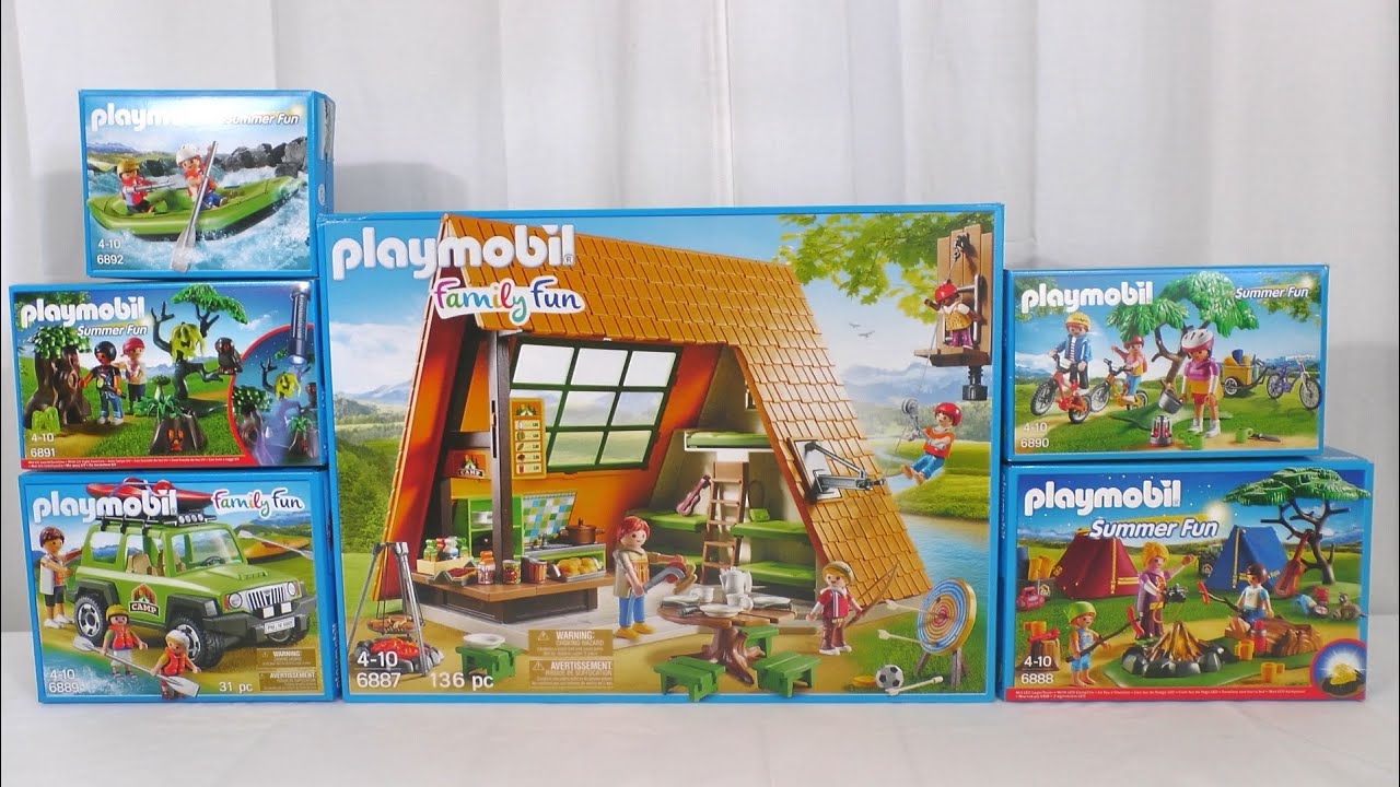 Unboxing Playmobil : Le camp de vacances (2016) – 6884, 6888, 6889, 6890, 6891, 6892