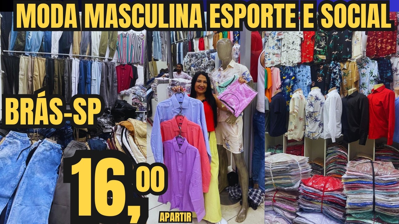 MODA MASCULINA ESPORTE E SOCIAL 
