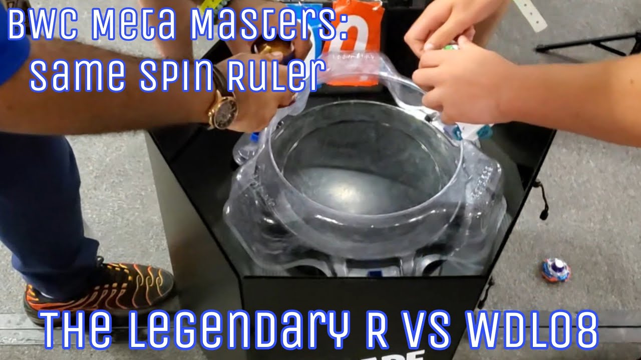 The Legendary R vs WDL08 at Beyblade World Cup 2023 - Meta Masters: Same Spin Ruler
