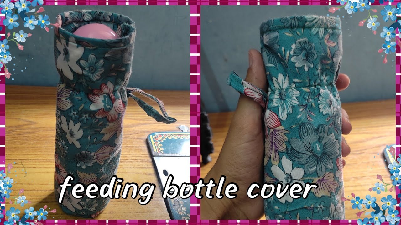 Making baby bottle cover l how to make feeding bottle cover with waste cloth 🍼👶