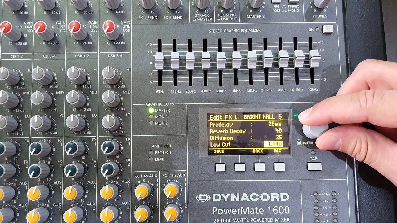 Mixer DYNACORD PM (CMS) - REVERB (Tutorial Ro)