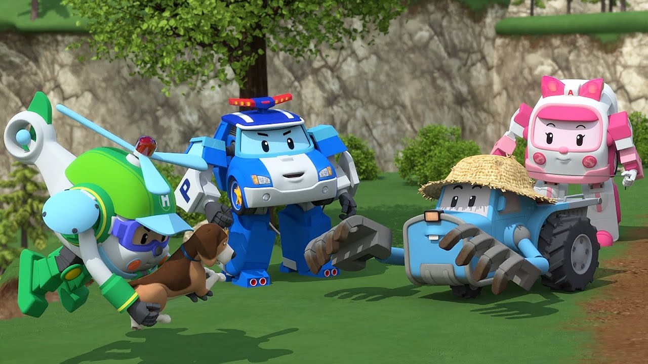 The Farmer in the Dell | Robocar POLI Music Video | Nursery Rhymes | Little Big TV