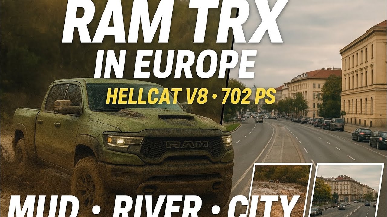 Dodge Ram TRX Offroad Test – Deep Mud, River Crossing & City Drive in Europe