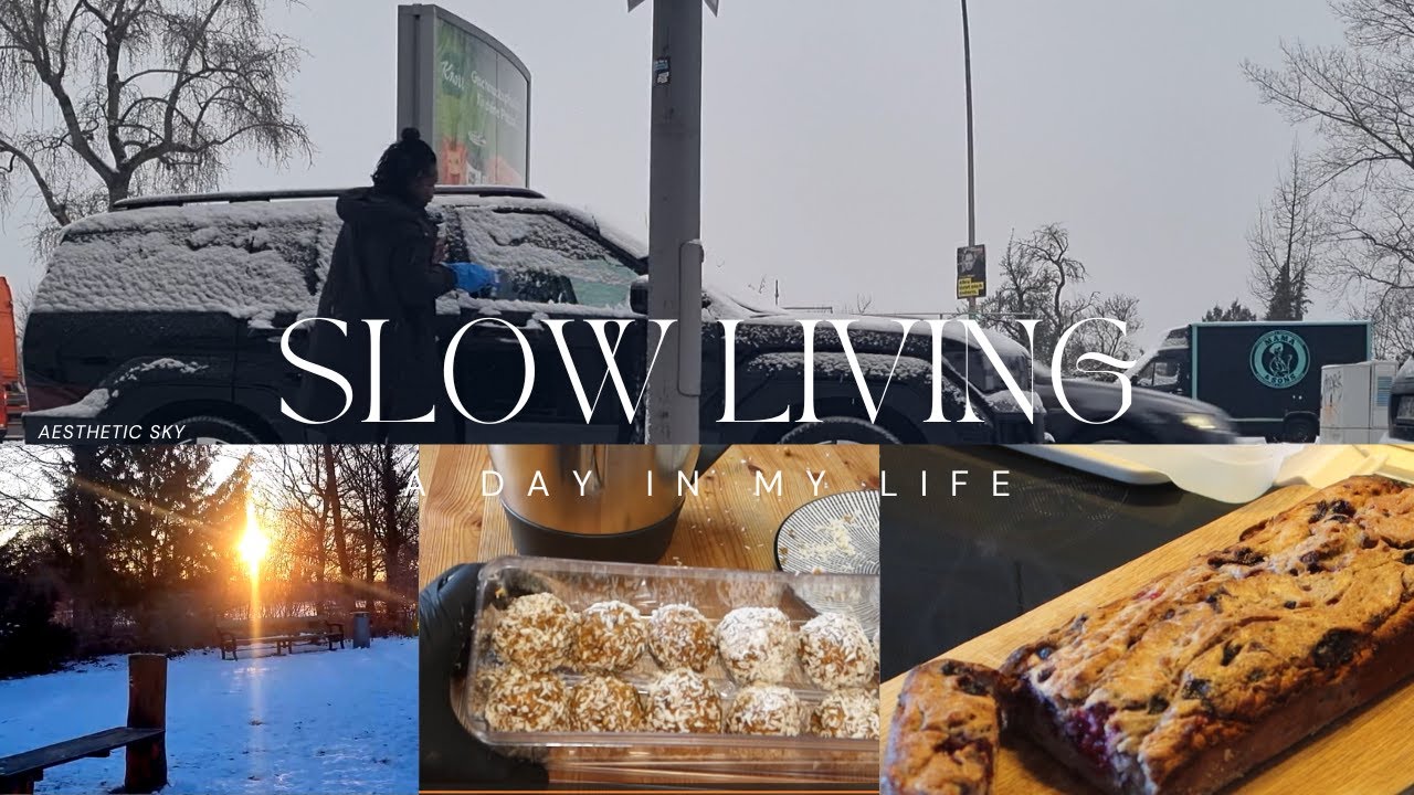Slow Living | Cozy snowy days |   Finding Joy in Simple Pleasures | Baking banana bread | More