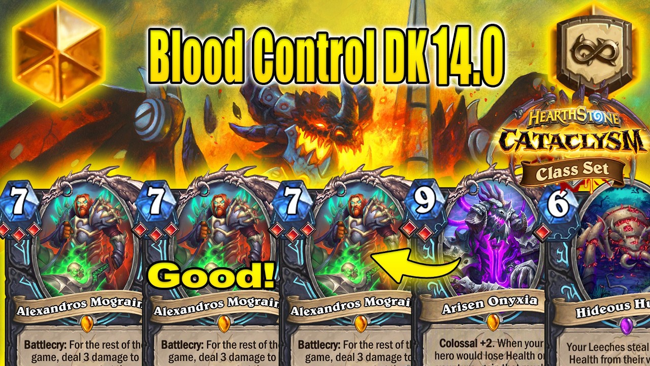 NEW Triple Blood Herald Leech DK 14.0 Deck After Patch At CATACLYSM Class Set | Hearthstone