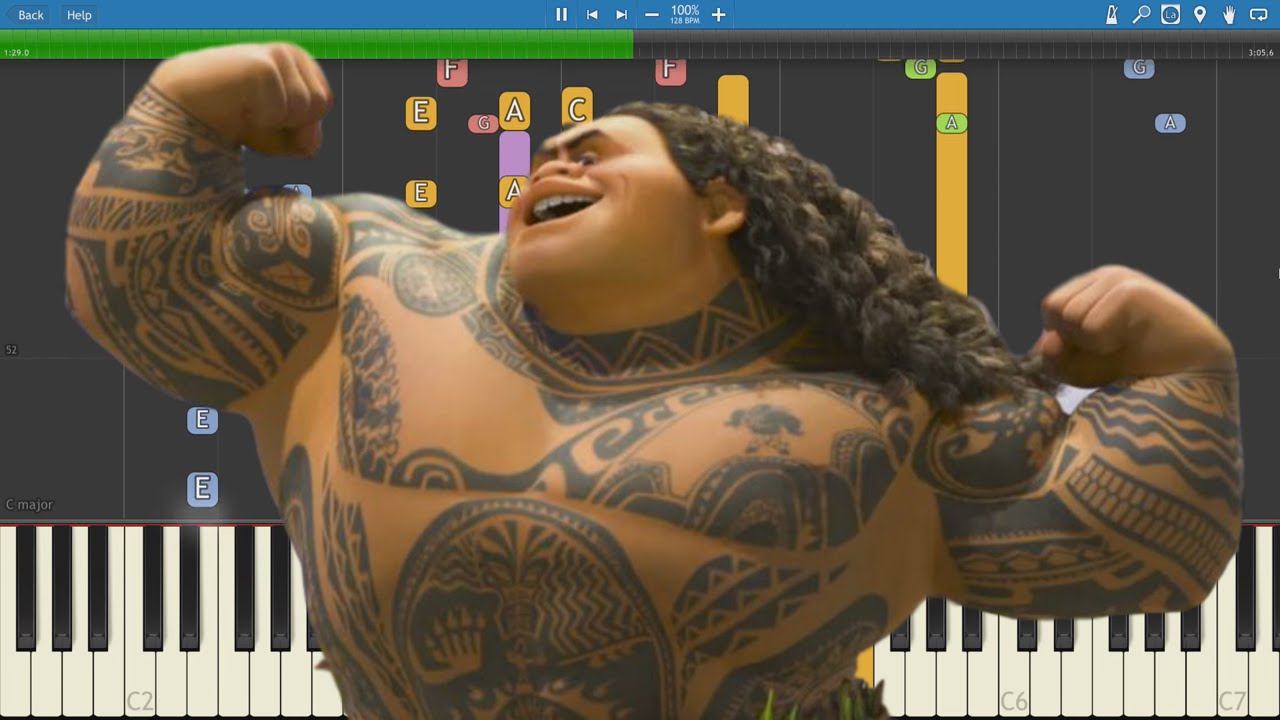 You're Welcome - Moana Soundtrack - Piano Cover Remix - Dwayne Johnson