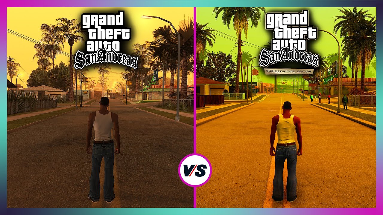 GTA San Andreas Definitive Edition (новое обновление) против оригинала — полное сравнение