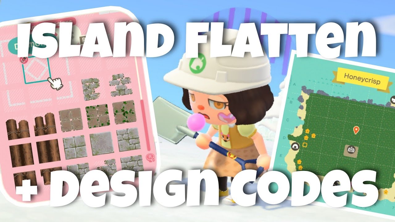 Flattening My Animal Crossing Island and Looking For Custom Design Codes // Honeycrisp #12