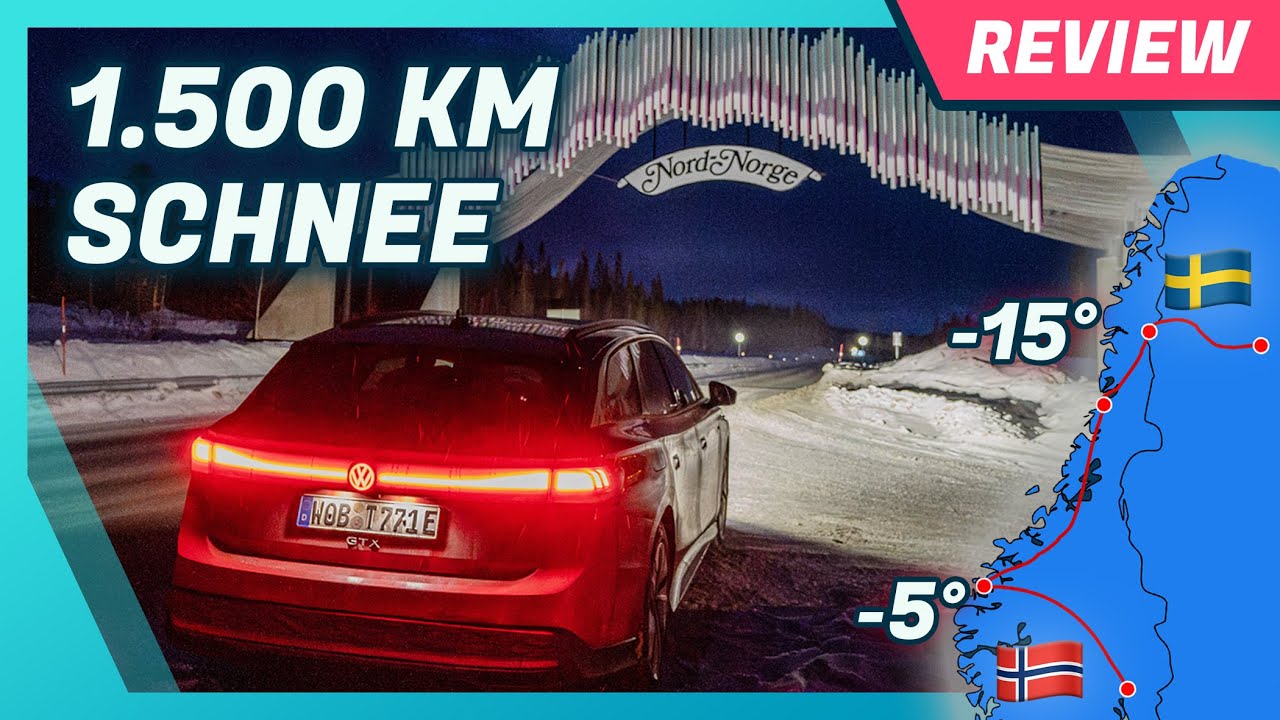VW ID.7 GTX im Winter: Allrad, Laden im Winter, IQ. Light & Assistenzsysteme bei -15 Grad
