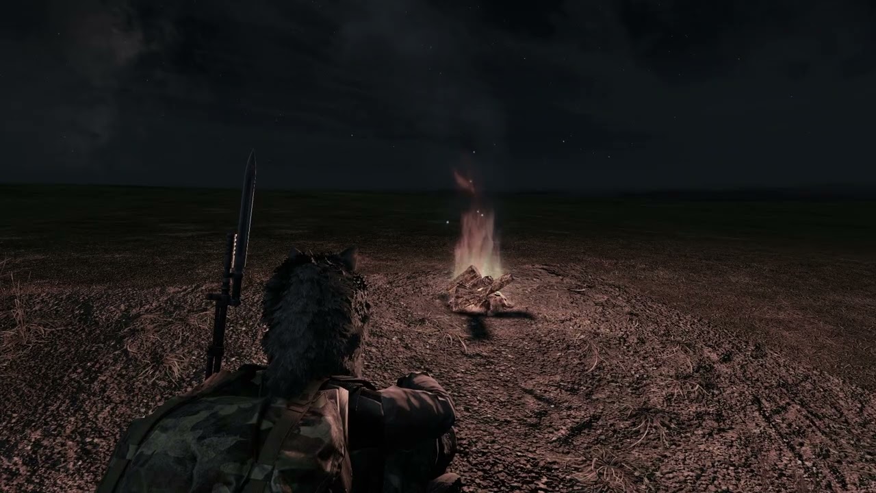 Sitting at a campfire DayZ