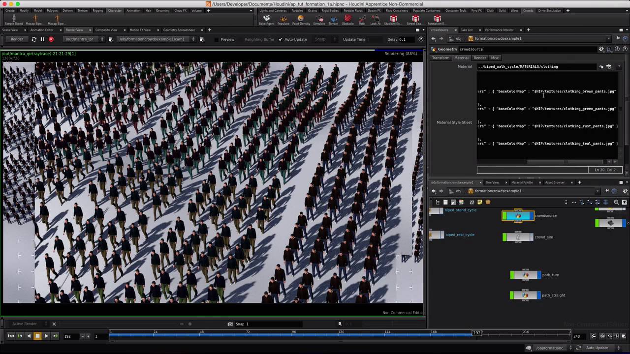 Houdini Stylesheets For Crowd Rendering