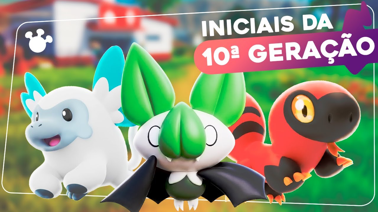 VAZOU OS NOVOS POKÉMON INICIAIS DA 10 GERAÇÃO?